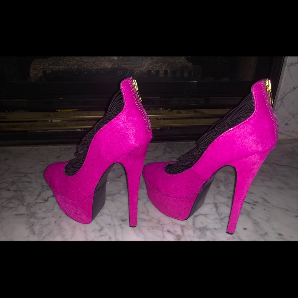 Luxe London Trash Passion Pink High Heels 👠 - Picture 6 of 6